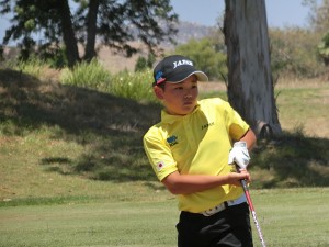 ９-10歳の部男子８位の松井琳空海（りうら、愛媛・高津小５年）