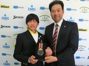 中田一颯（千葉・高柳中1年）