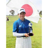 15-18歳の部女子 優勝の岩永杏奈（大阪・大阪桐蔭高２年）