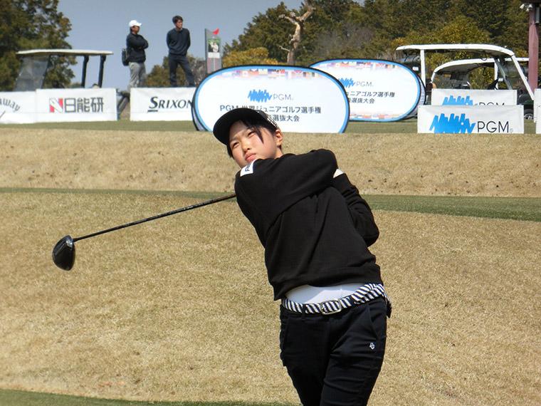 朝井結愛(ゆい、大阪・峰塚中3年)